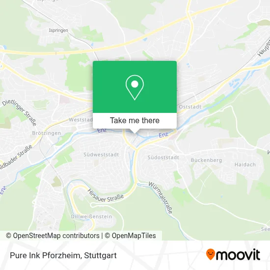 Pure Ink Pforzheim map