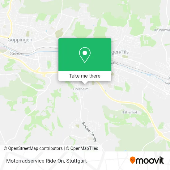 Motorradservice Ride-On map