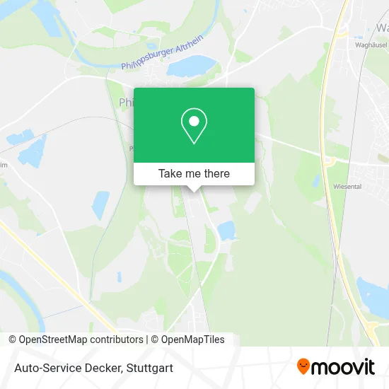 Auto-Service Decker map