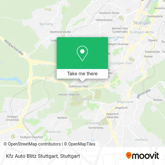 Kfz Auto Blitz Stuttgart map