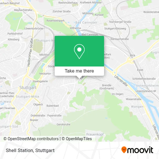 Shell Station map