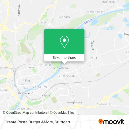Create-Pasta Burger &More map
