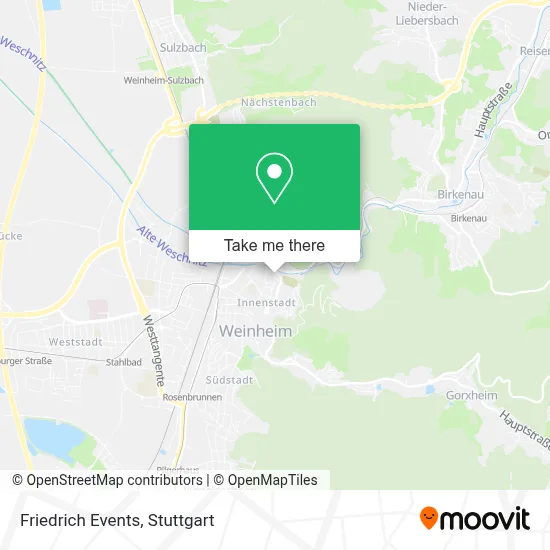 Friedrich Events map