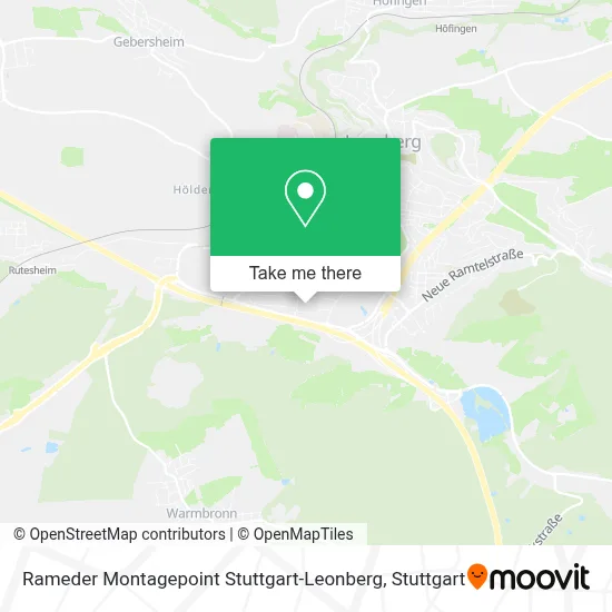 Rameder Montagepoint Stuttgart-Leonberg map