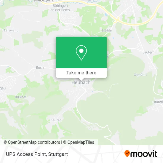 Ups Access Point map