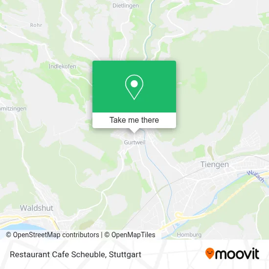 Restaurant Cafe Scheuble map