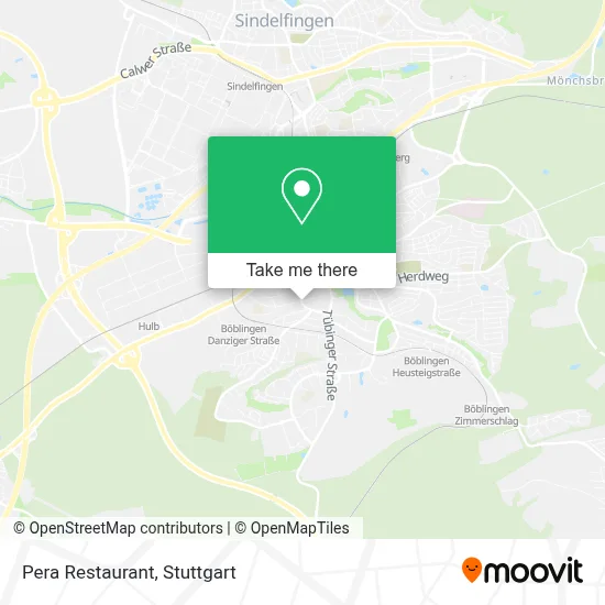 Pera Restaurant map