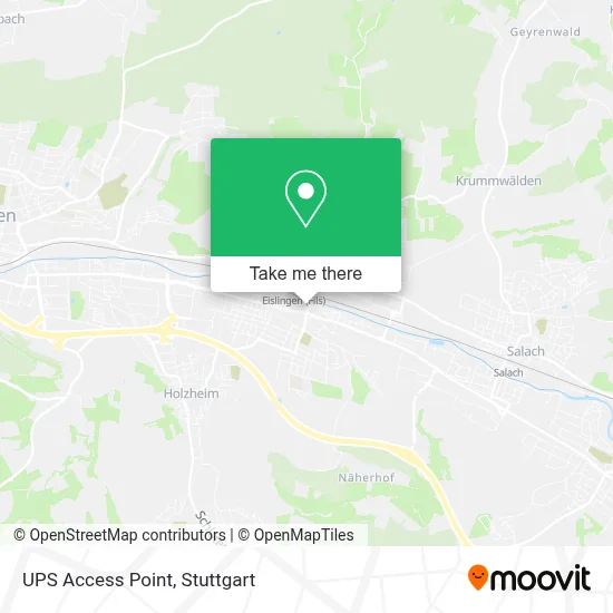 Ups Access Point map