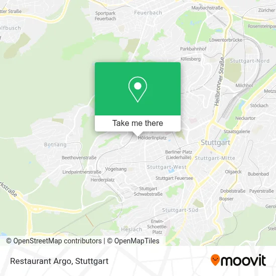Restaurant Argo map