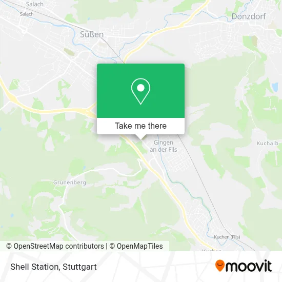Shell Station map