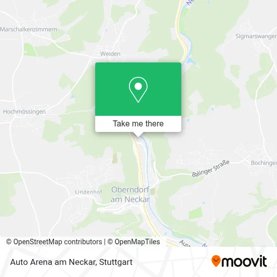 Auto Arena am Neckar map