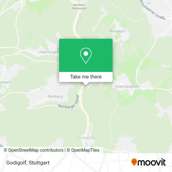 Godigolf map