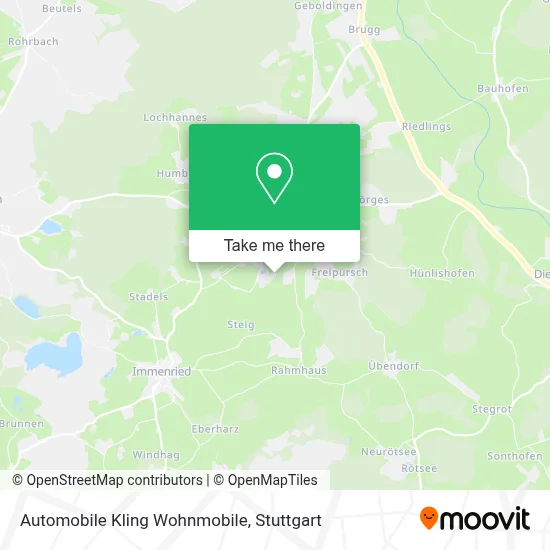 Automobile Kling Wohnmobile map