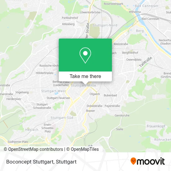 Boconcept Stuttgart map