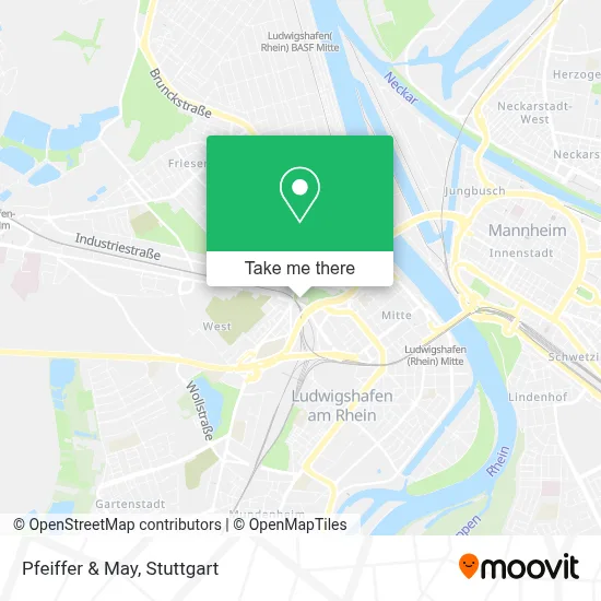 Pfeiffer & May map