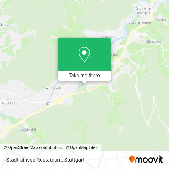 Stadtrainsee Restaurant map