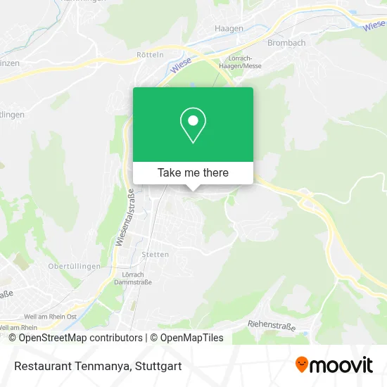 Restaurant Tenmanya map