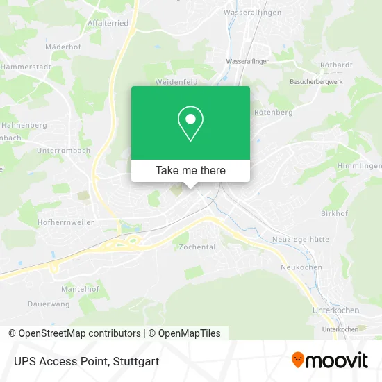 Ups Access Point map