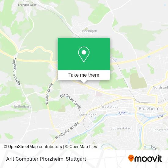 Arlt Computer Pforzheim map