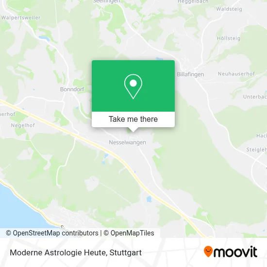 Moderne Astrologie Heute map