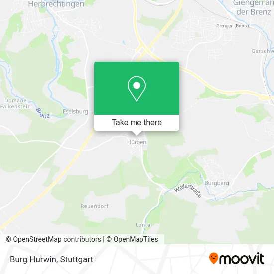 Burg Hurwin map