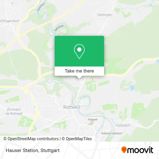 Hauser Station map