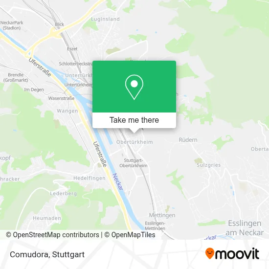 Comudora map