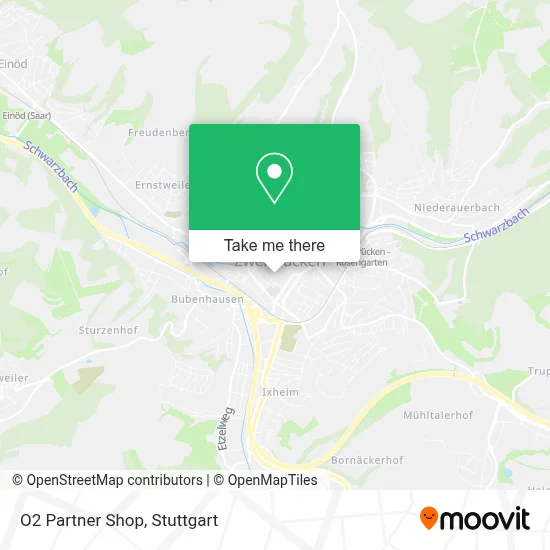 O2 Partner Shop map