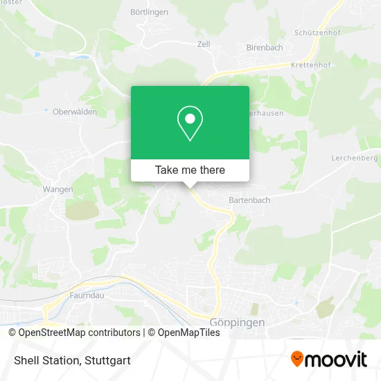 Shell Station map