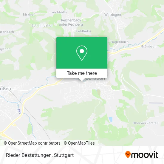 Rieder Bestattungen map
