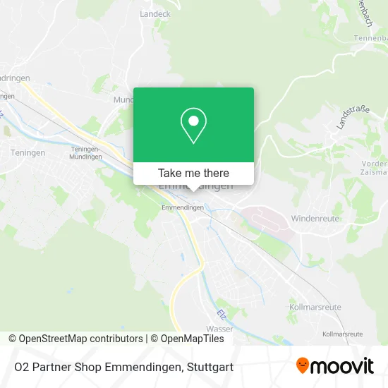 O2 Partner Shop Emmendingen map