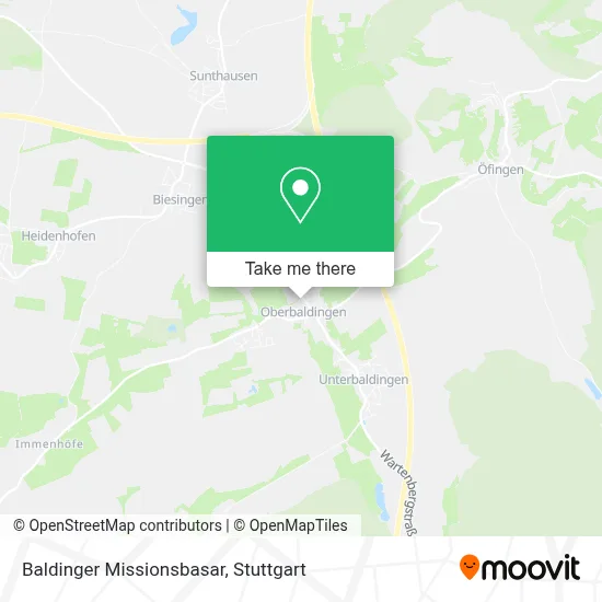 Baldinger Missionsbasar map