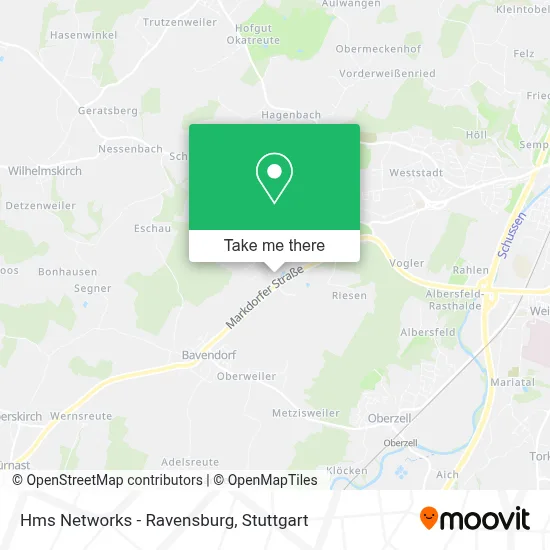Hms Networks - Ravensburg map