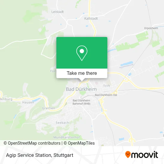 Agip Service Station map