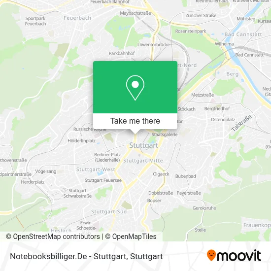 Notebooksbilliger.De - Stuttgart map