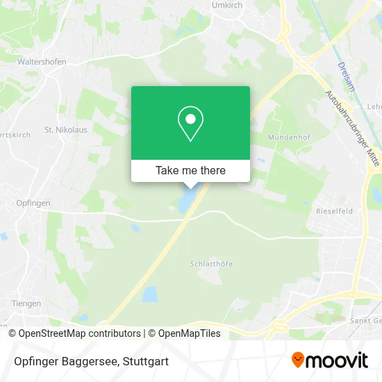 Opfinger Baggersee map