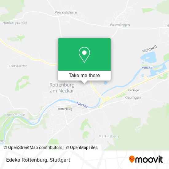 Edeka Rottenburg map