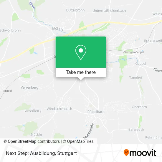 Next Step: Ausbildung map