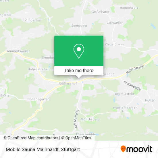 Mobile Sauna Mainhardt map