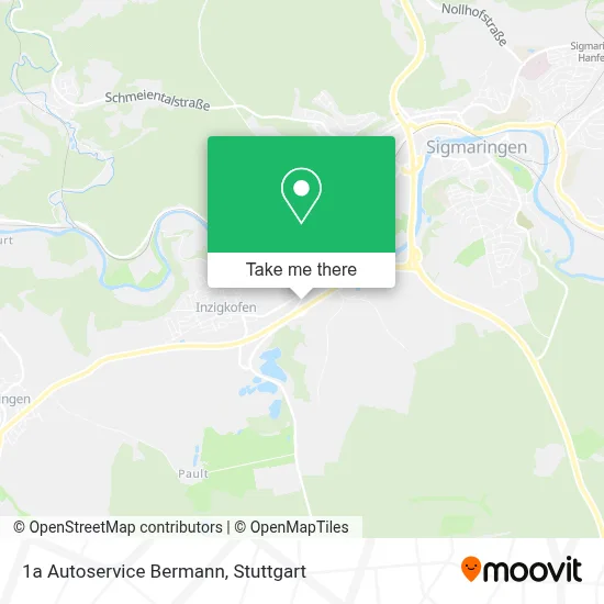 1a Autoservice Bermann map