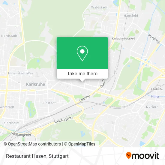 Restaurant Hasen map
