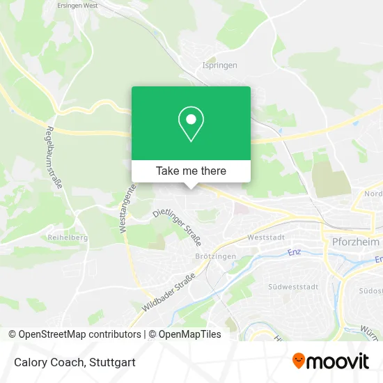 Calory Coach map
