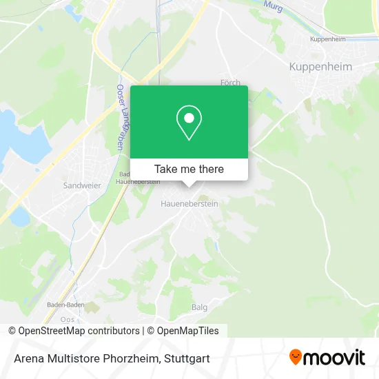 Arena Multistore Phorzheim map