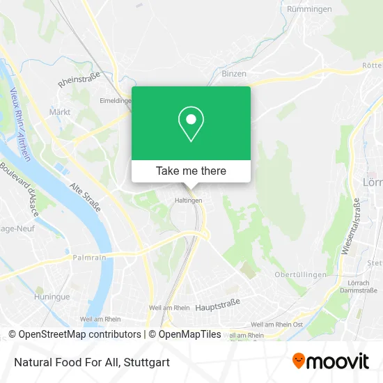 Natural Food For All map