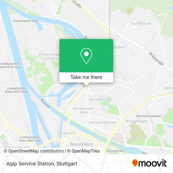 Agip Service Station map