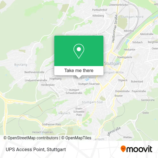 Ups Access Point map