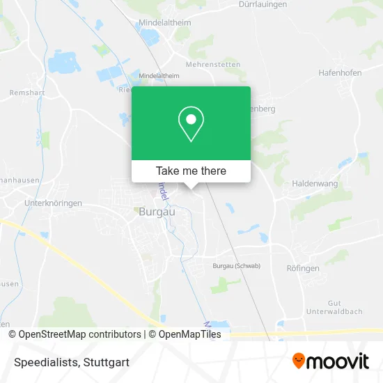 Speedialists map