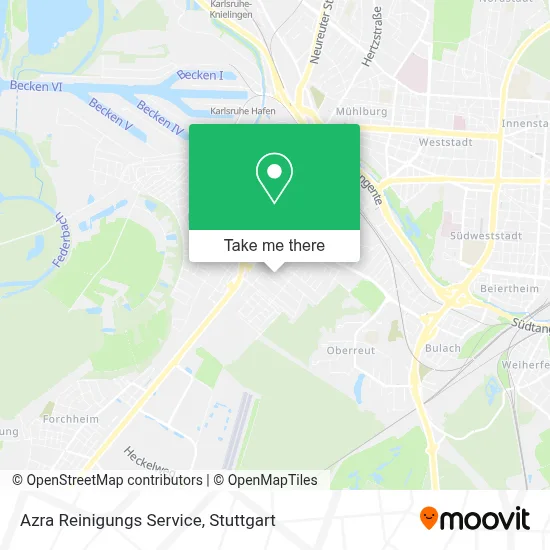Azra Reinigungs Service map