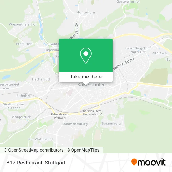 B12 Restaurant map