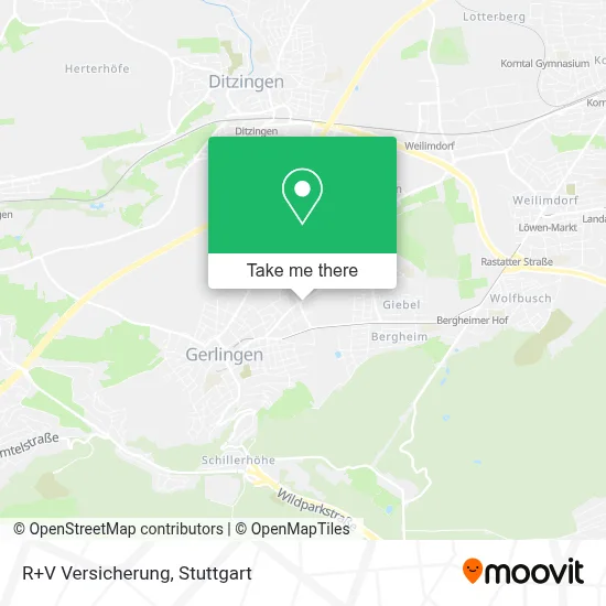 R+V Versicherung map